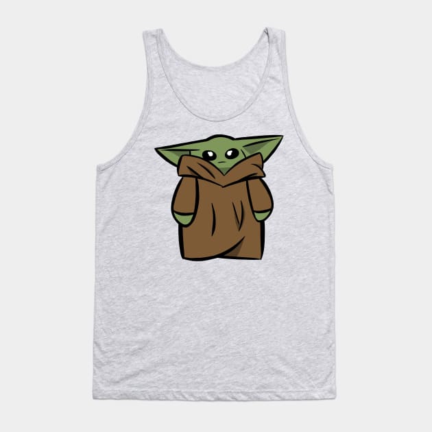 Baby Green Alien Tank Top by IOLIGHTV2